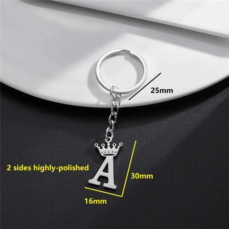 IF Metall-Buchstaben Schlüsselanhänger Personalisiert – 7 Cm, Silberfarben, Hochglanz, Alphabet-Auswahl