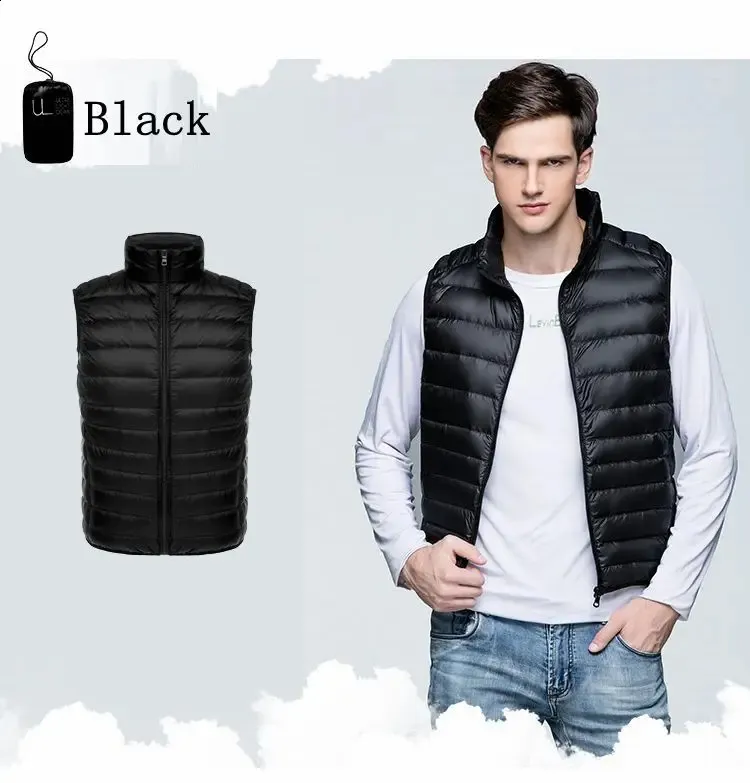 Gilet Zippé Homme Exterieur Veste Légère Sans Manches Col Montant Respirant Confortable - Vert Militaire Vert Militaire - Prêt-à-Porter