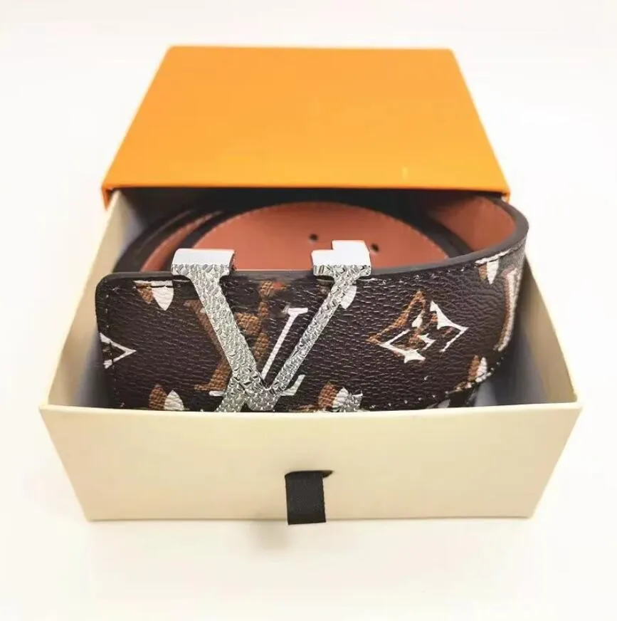 Men's Golden Genuine Full-Grain Cowhide Leather Designer Dress Belt With Conchos