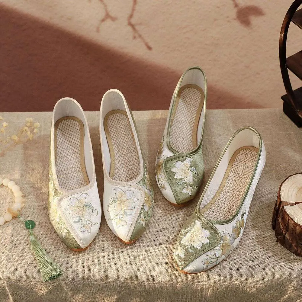 Soulier Chinois Femme Qhome Womens Chinese Traditional Dragon