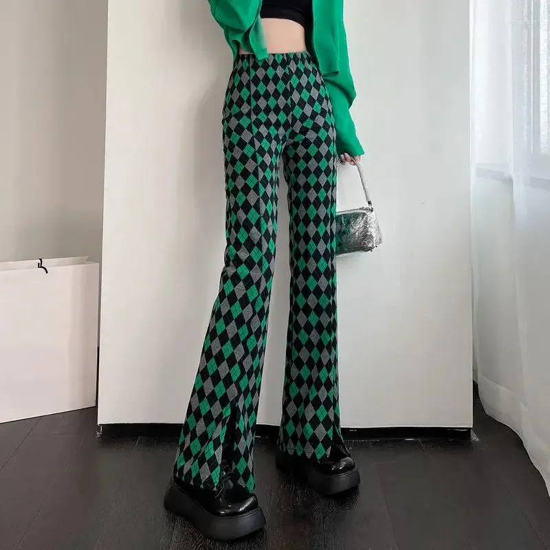 sachin and babi light blue dress Women's checked High Waisted Pants