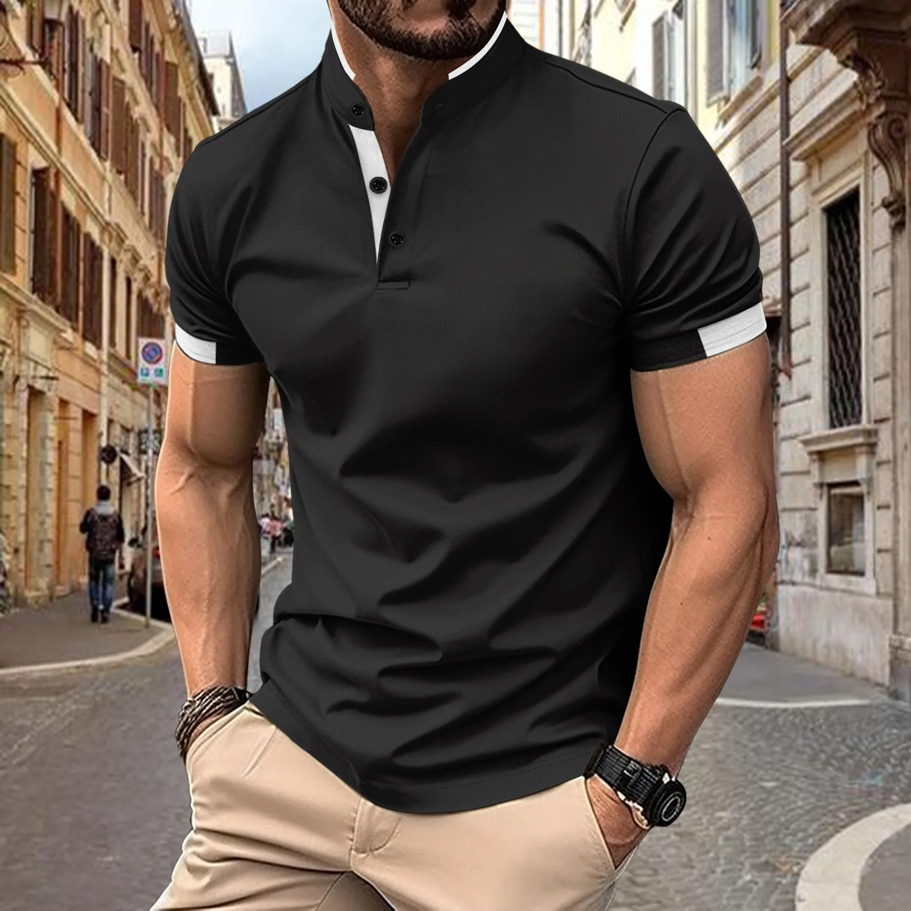 Men's Premium Polo Shirts Designer Short Sleeve T-Shirts, S-3XL, Summer  Leisure Business Wear