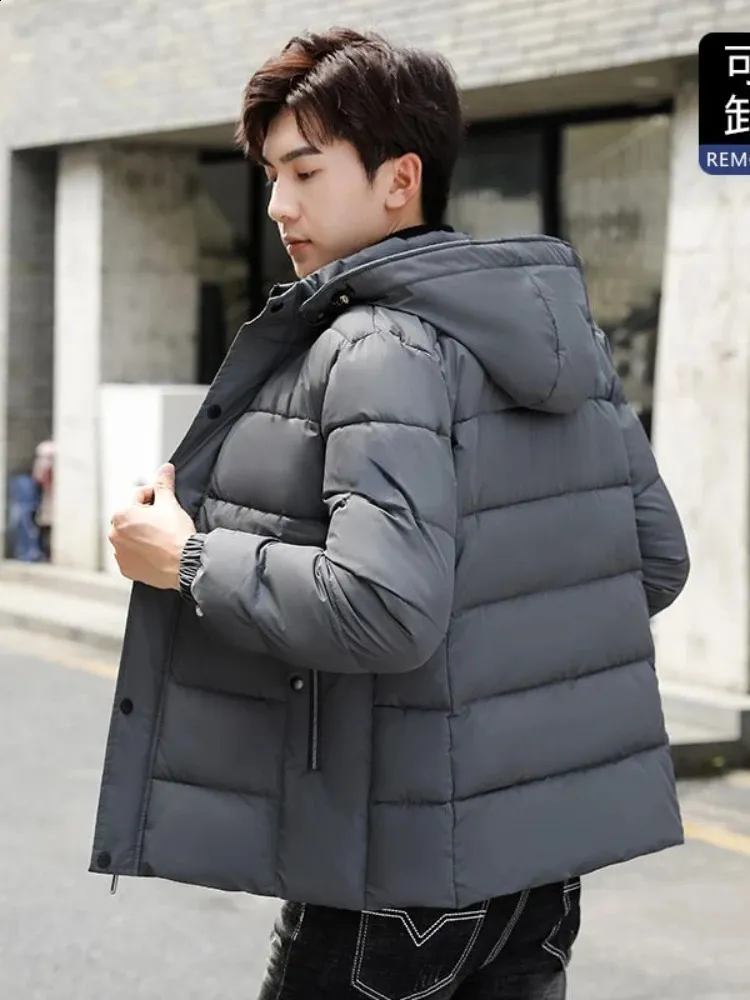 Manteau Homme Matelassé à Capuche Avec Col Fourrure - Parka D'hiver épais En Coton, Plusieurs Couleurs - Taille XS à XXXL - 11