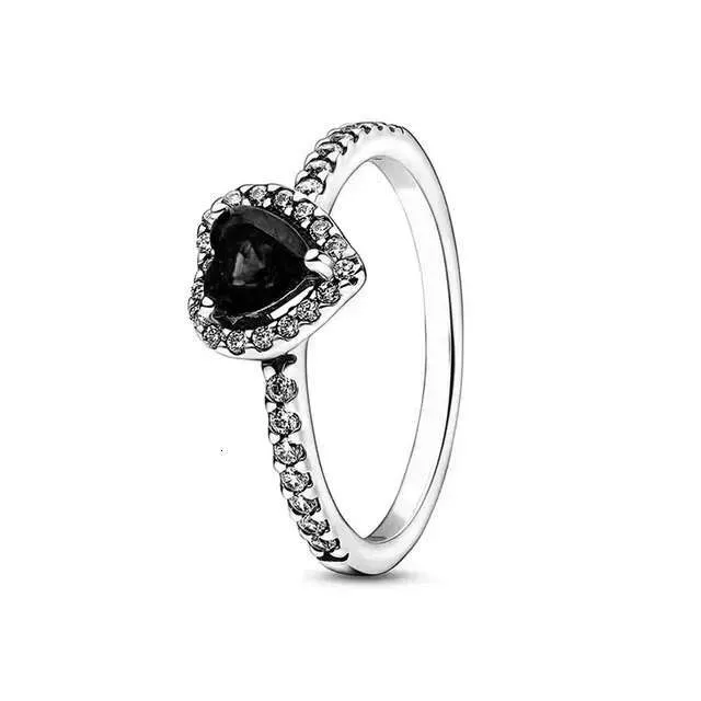 Hot Selling 925 Sterling Silver Classic Shiny Heart Shaped Ring Simple Urious Charm Women's Jewelry Commemorative Gifts_voghion.com