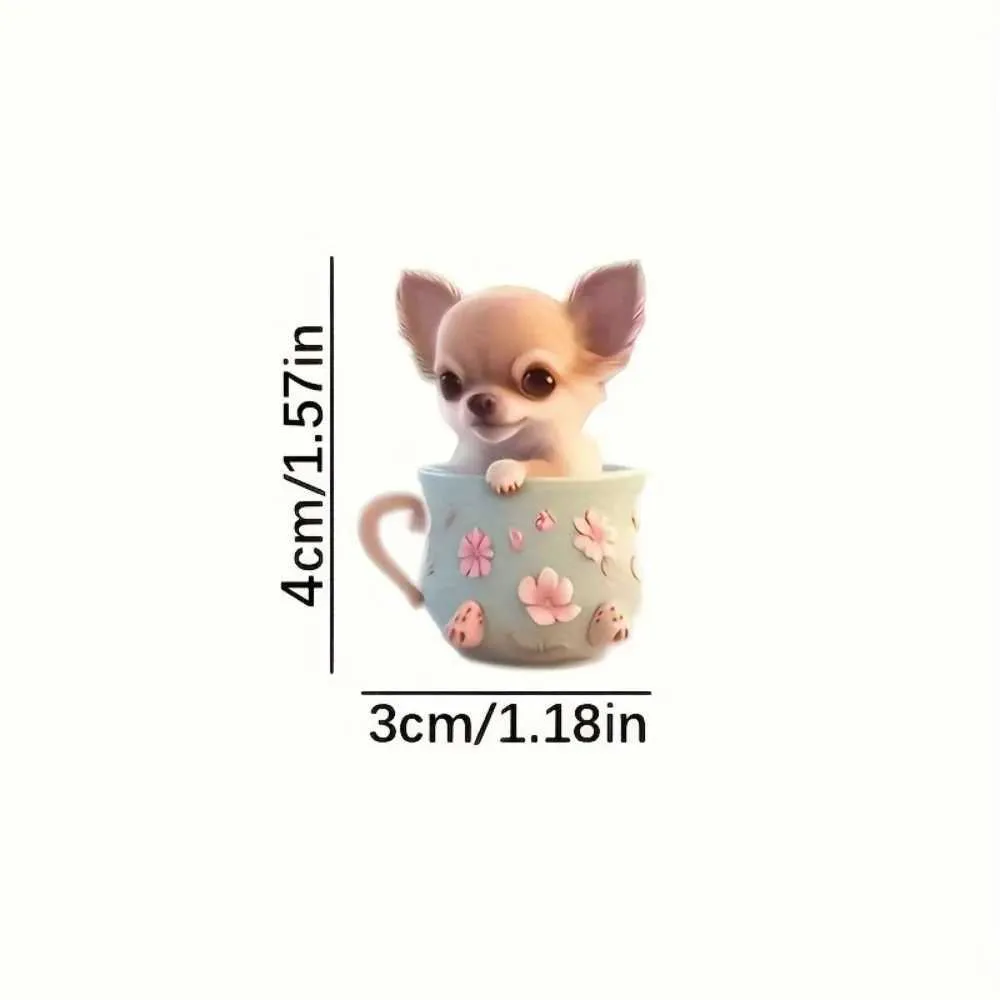 Couchette De Cercle Acrylique: Chihuahua Tea Tasse Charme, Mignon Puppy  Pendentif Pour Voiture, Sacs À Dos, Décoration Intérieure Cadeaux Festifs  Du 7,47 € | DHgate, image size:1000x1000