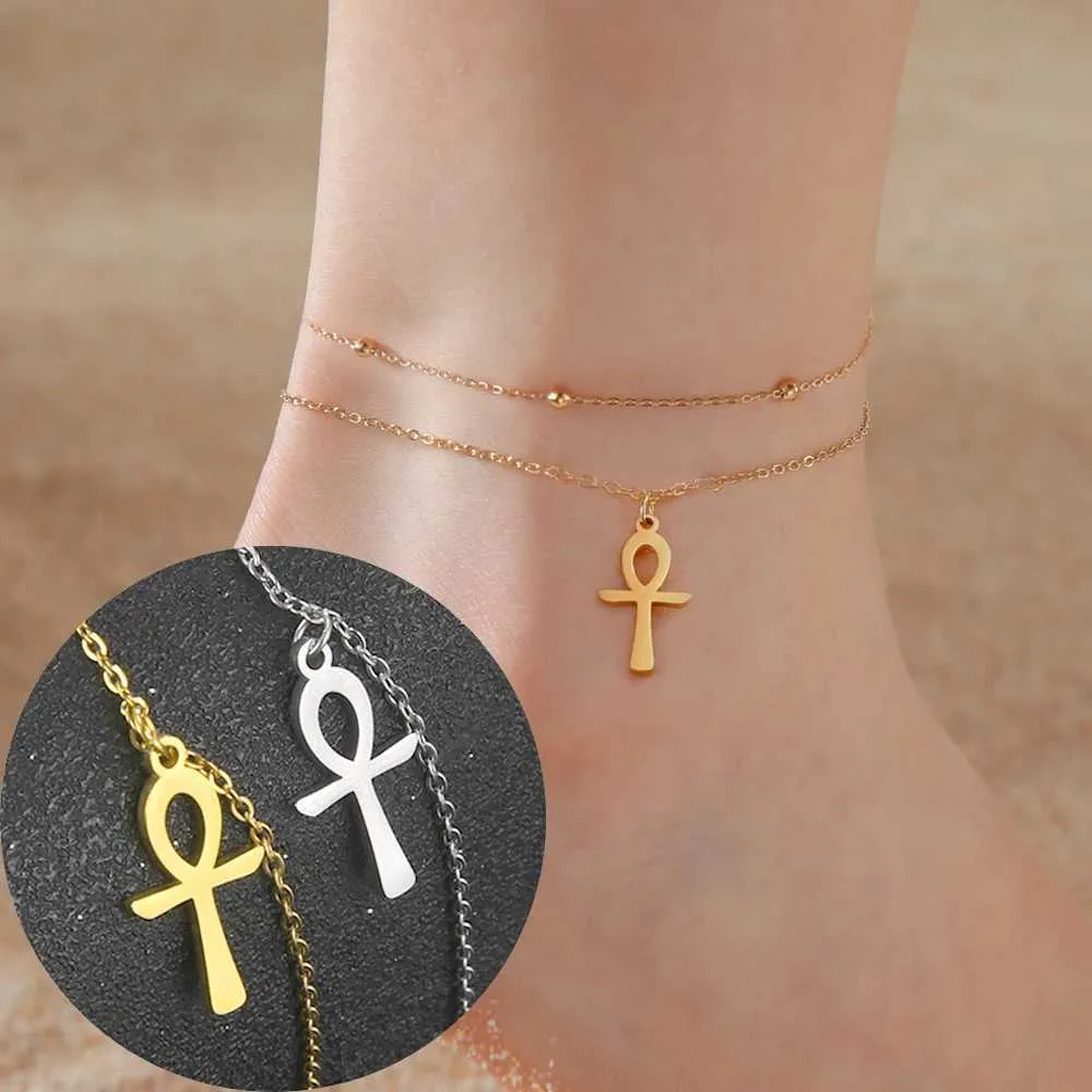 Ankh ankle bracelet discount