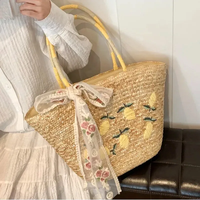 Vintage Small Straw Bags Summer Crossbody Bags For Women