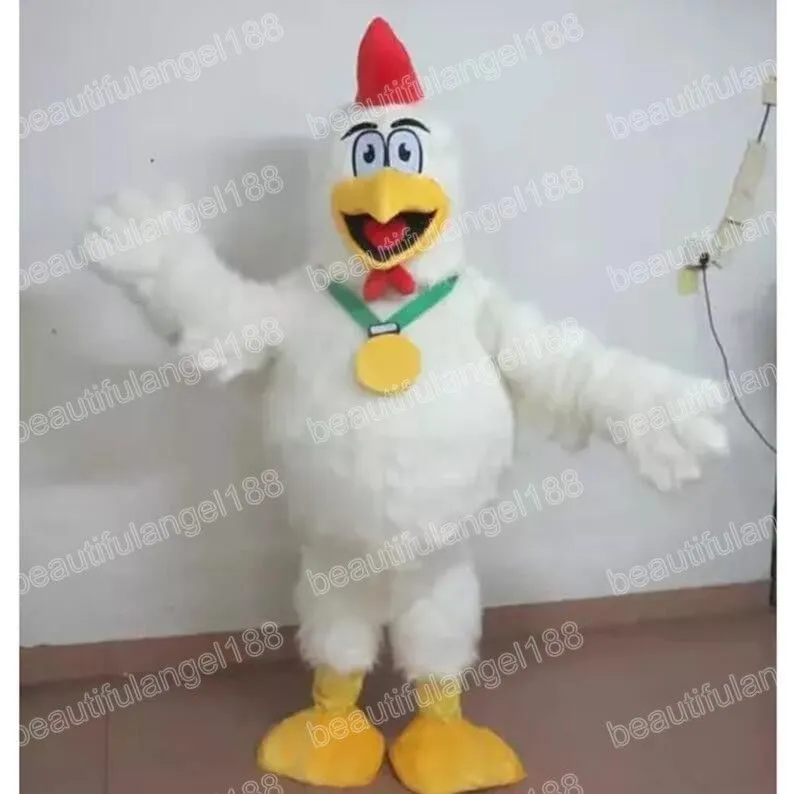 High Quality White Chicken Chicken Mascot Suit For Adults Perfect For ...