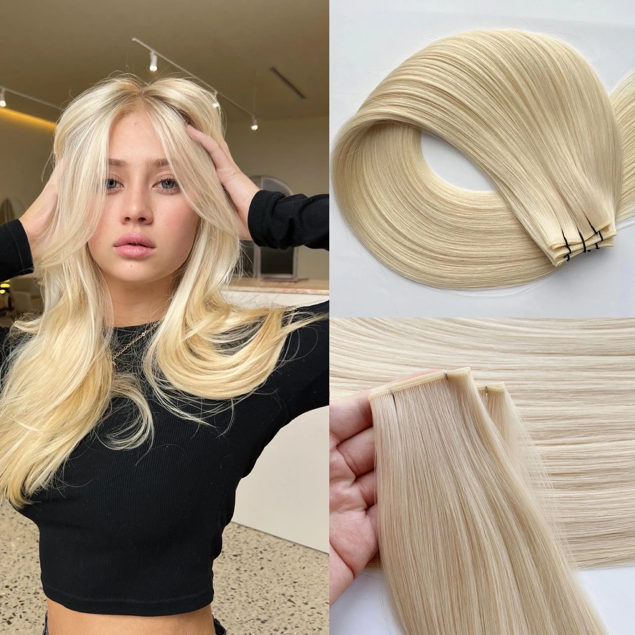 Genius 100% European Virgin Human Hair Extensions Blonde  display picture 1
