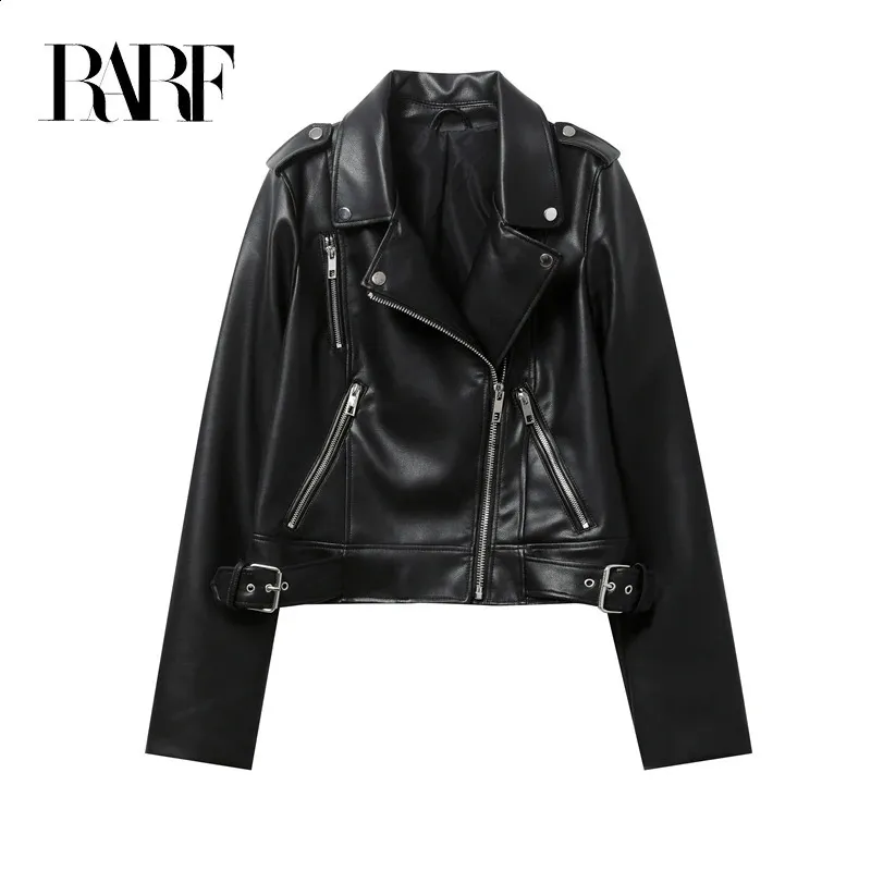 Black Rivet Jacket Womens, Artificial Leather Biker From Zara05