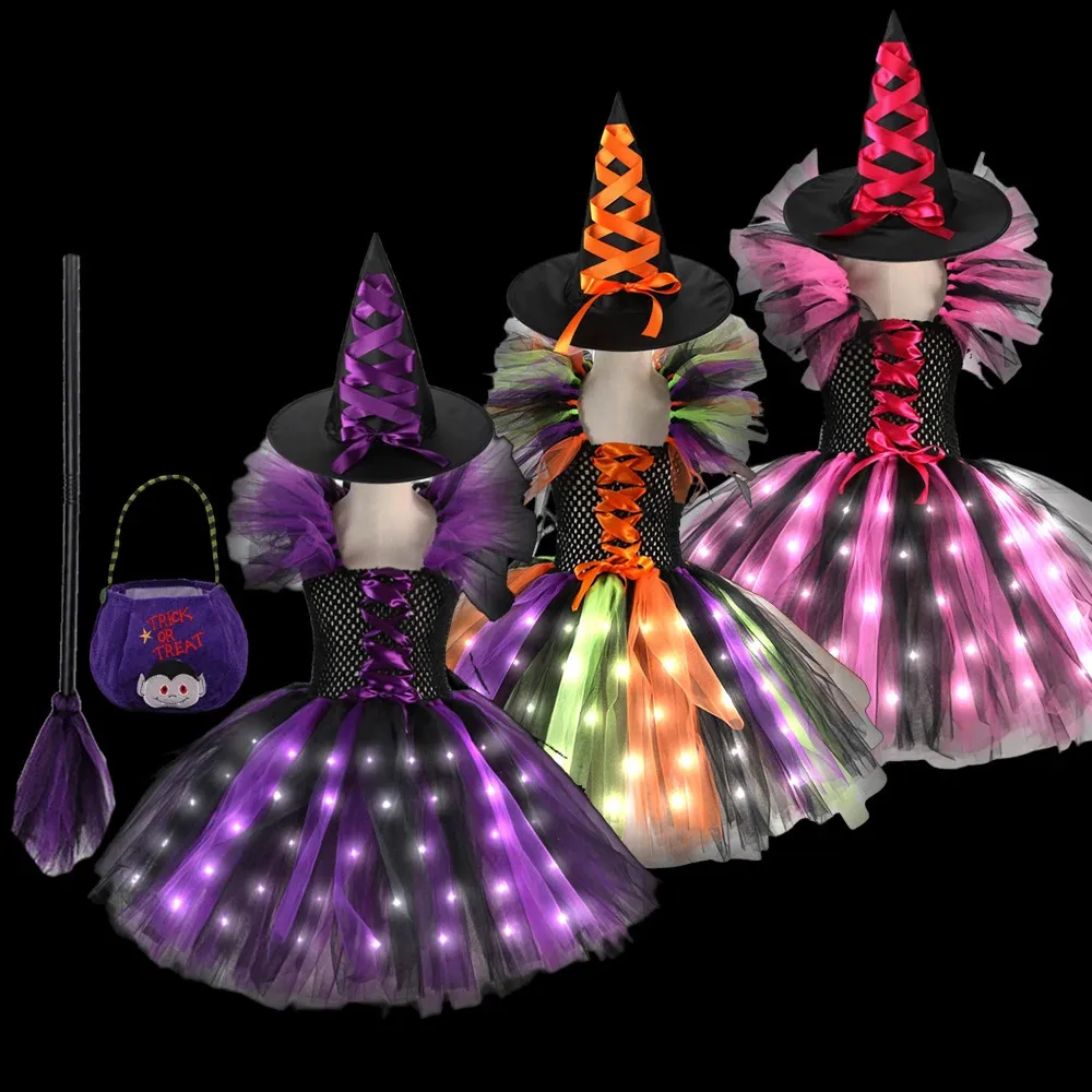 white christmas dresses Glam Witch Dress with Hat main image 1