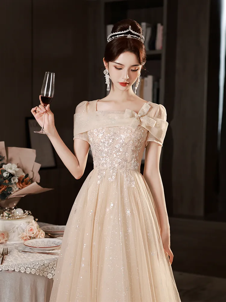 Elegant Light Champagne Bridesmaid Dresses Scoop... From 85,2 | DHgate Elegant Light Champagne Bridesmaid Dresses Scoop... From 85,2 | DHgate