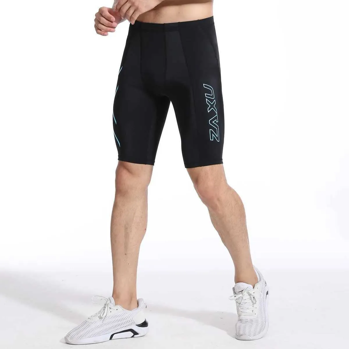 Mens Gym Shorts Pockets With Compression Leggings: Athletic Boxer