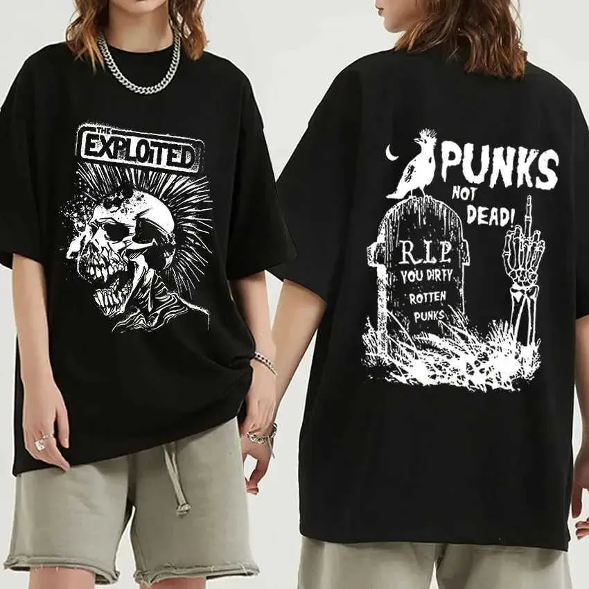 thumbnail image 2 of The Exploited Punk Rock T-Shirt – Long Sleeve Crew Neck – Unisex Grey Tee (Sizes S-2XL) – Gildan 2 of 6