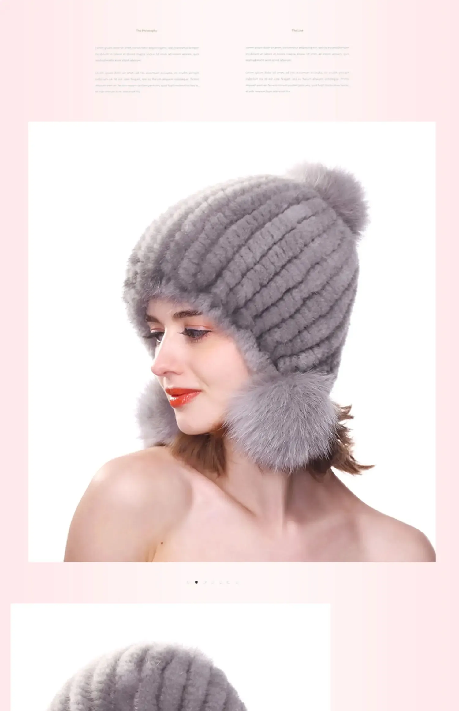 Bonnet Femme Fausse Fourrure Avec Pompon - Style Russe/cosaque, Chaud Pour L'hiver Ou Le Ski