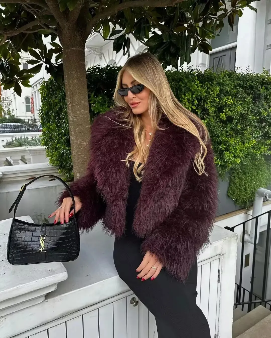 ジャケット・アウター archive grunge fur coat wine red y2k archive grunge fur down jacket y2k 短丈 LL - メルカリ