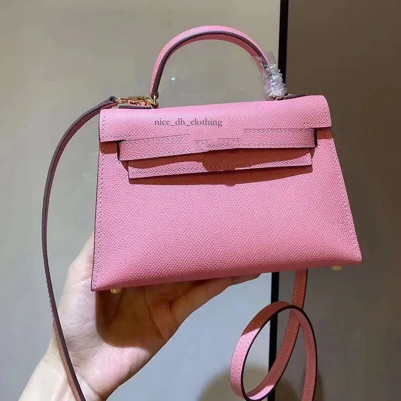 bag Womens Bags Designer Handbag Woman Genuine Leather Orange Black Crossbody Shoulder Female Purse Lady Tote Bag With Lock and key