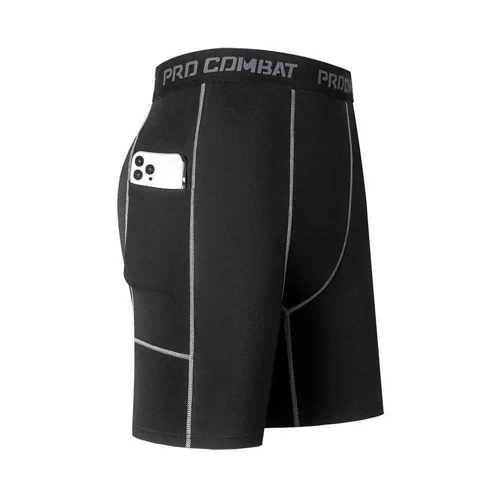 Compression Shorts For Men With Pocket Quick Dry Breathable