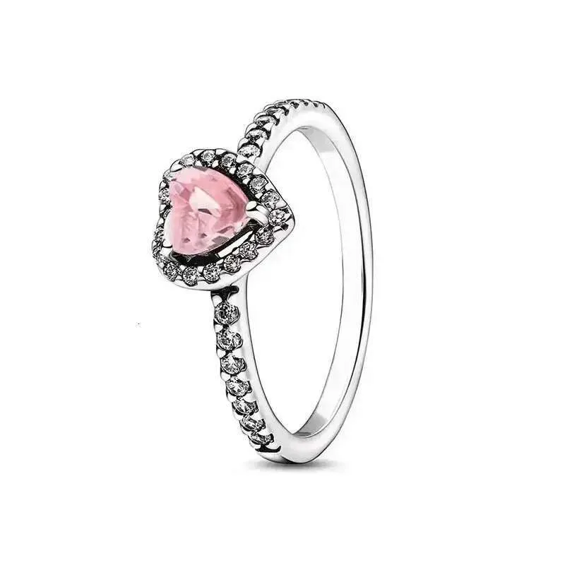 Hot Selling 925 Sterling Silver Classic Shiny Heart Shaped Ring Simple Urious Charm Women's Jewelry Commemorative Gifts_voghion.com