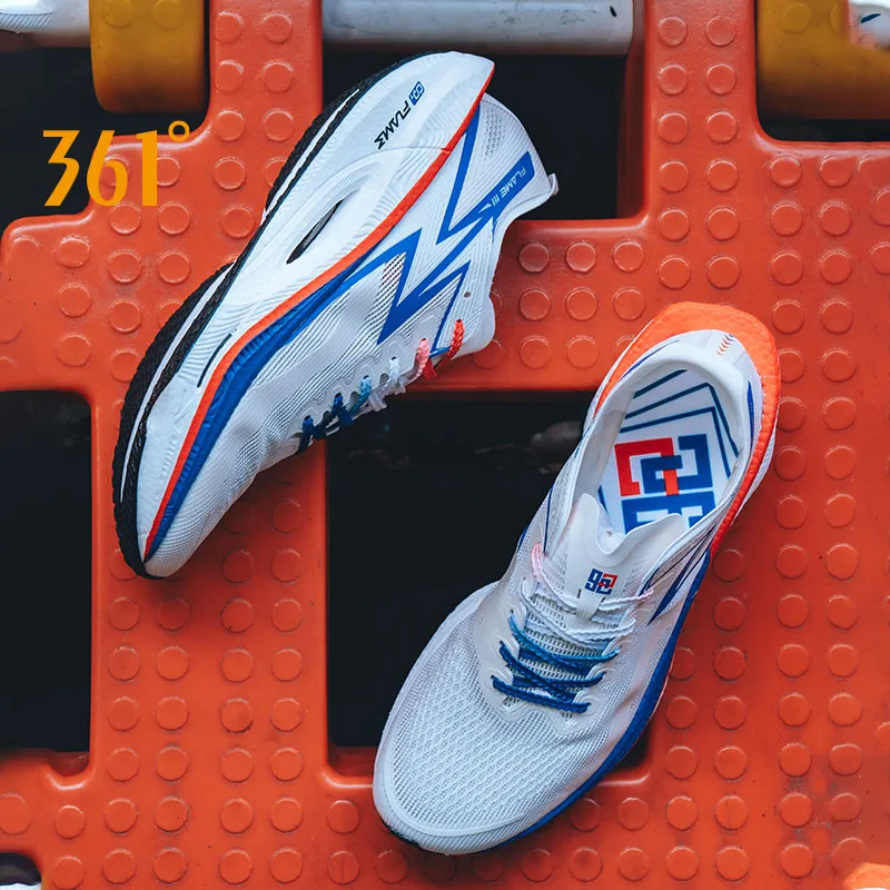 Carbon Plate Men's 361 Running Shoes 361° Flame Breathable