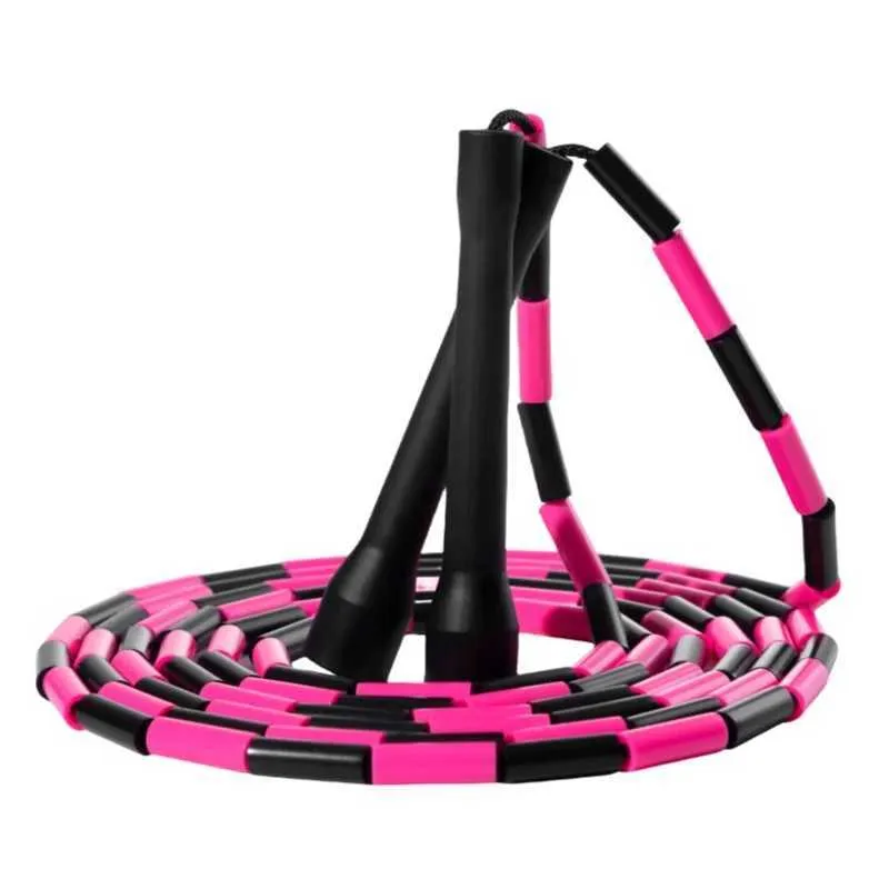 Aerobic Rope Adjustable 9.5 ft 290 cm wear-resistant nylon jump rope for waist and ...