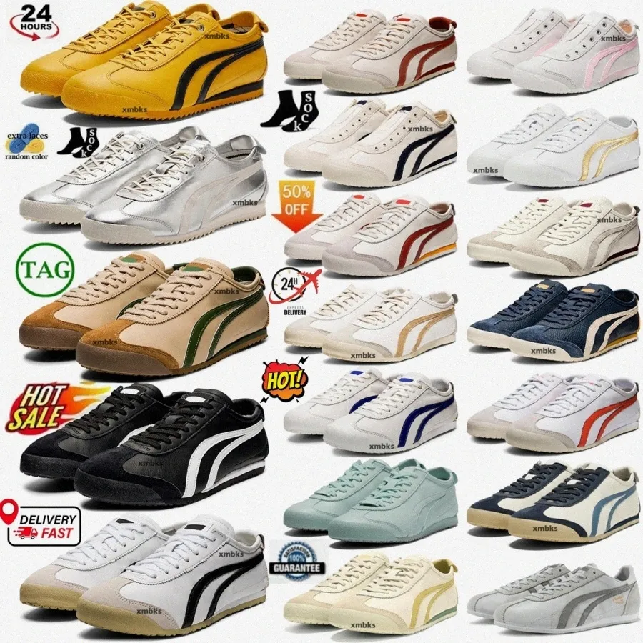 Mexico 66 Style Running Sneakers Comfortable Athletic Shoes, Retro Inspired, Multiple Colors, Unisex Design, Great Value!