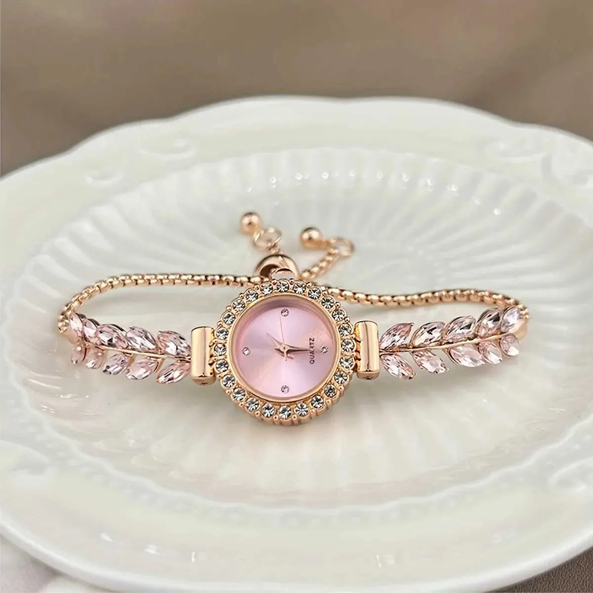 Luxury Gold Crystal Women’s Watch • Sparkling Dial • Elegant Fashion Accessory Santa Marin 1043-24 Women main image 2