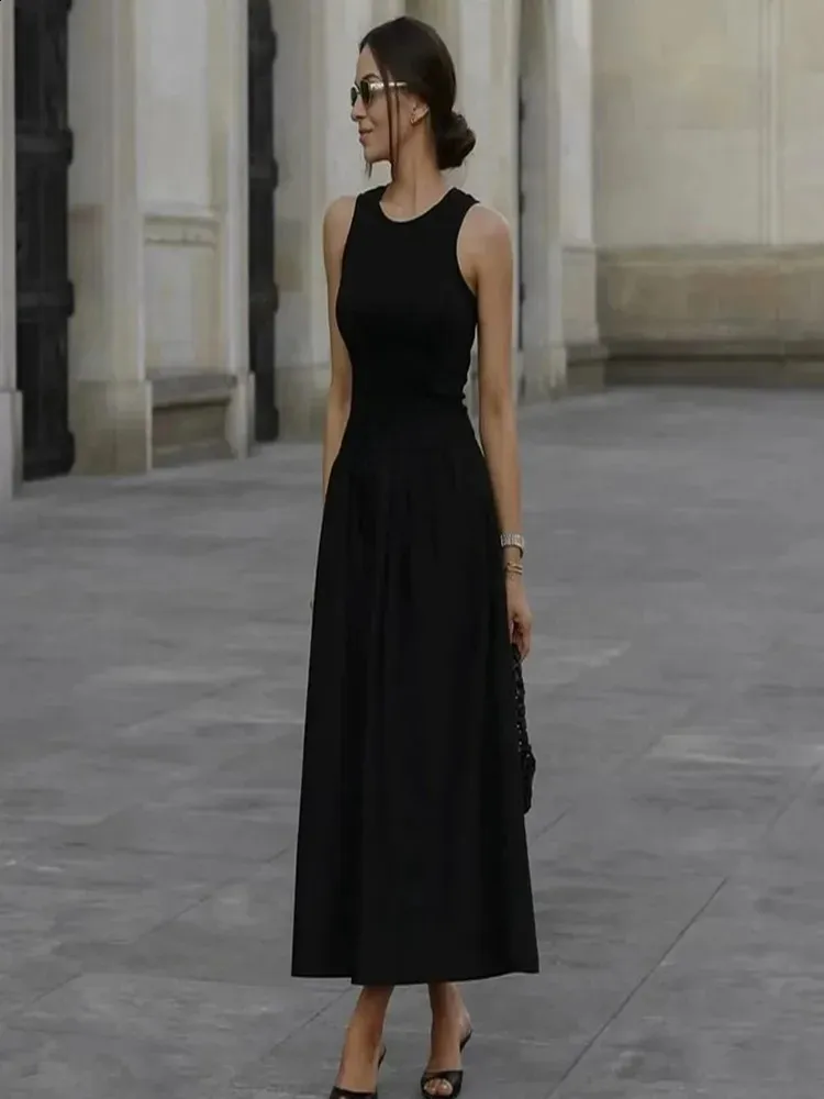 Elegant Ankle Length Knitted Dress: Sleeveless Empire Waist, Shop Now! from  Dhgate Basic & Casual Dresses - price 68.8