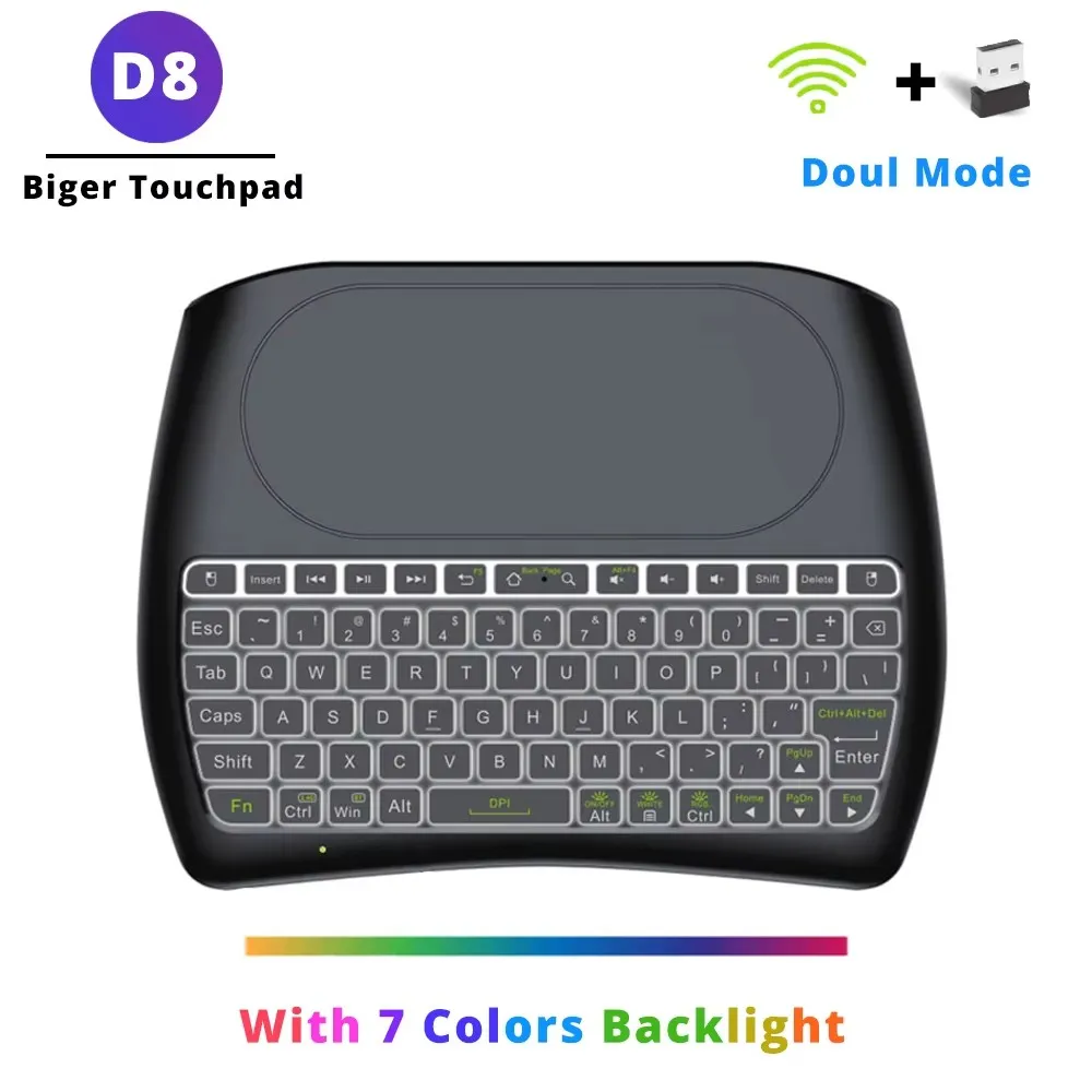 M8 Android TV Box Keyboard: Backlight Bluetooth Mini Keyboard With ...