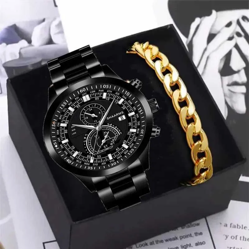 Stylish Men's Quartz smart watch with Three-Eye Design