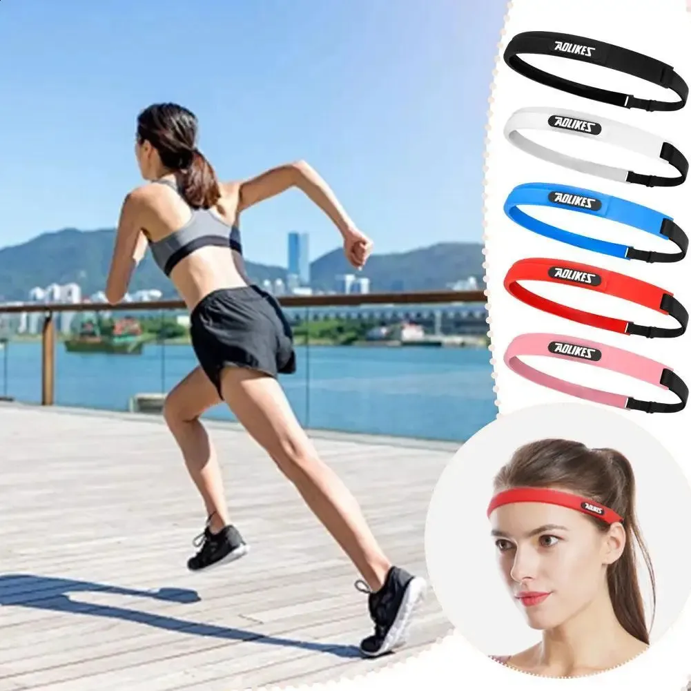 Elastic Sports Headband for Sweating - Soft Silicone  display picture 1