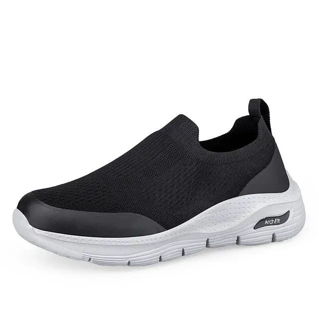 Mens Breathable Slip-on Sneakers - Casual Outdoor Sports