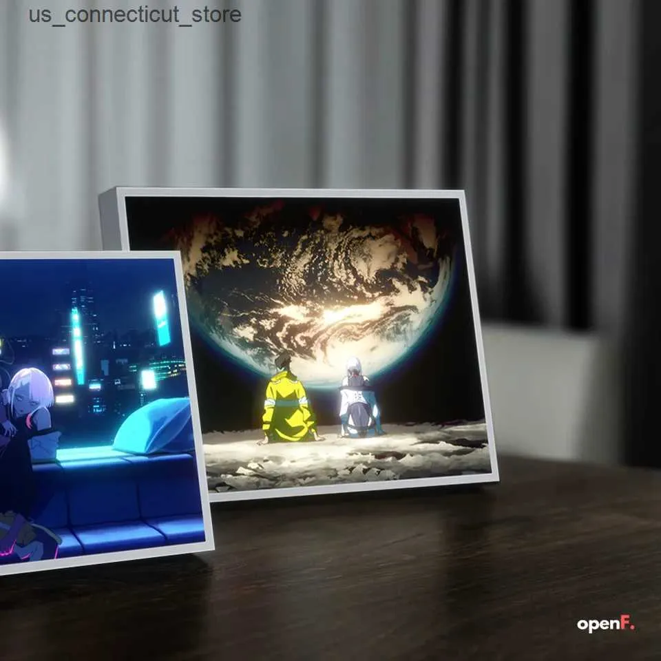Anime Cyberpunk Dewenwils Led Night Light With HD Photo Frame, USB