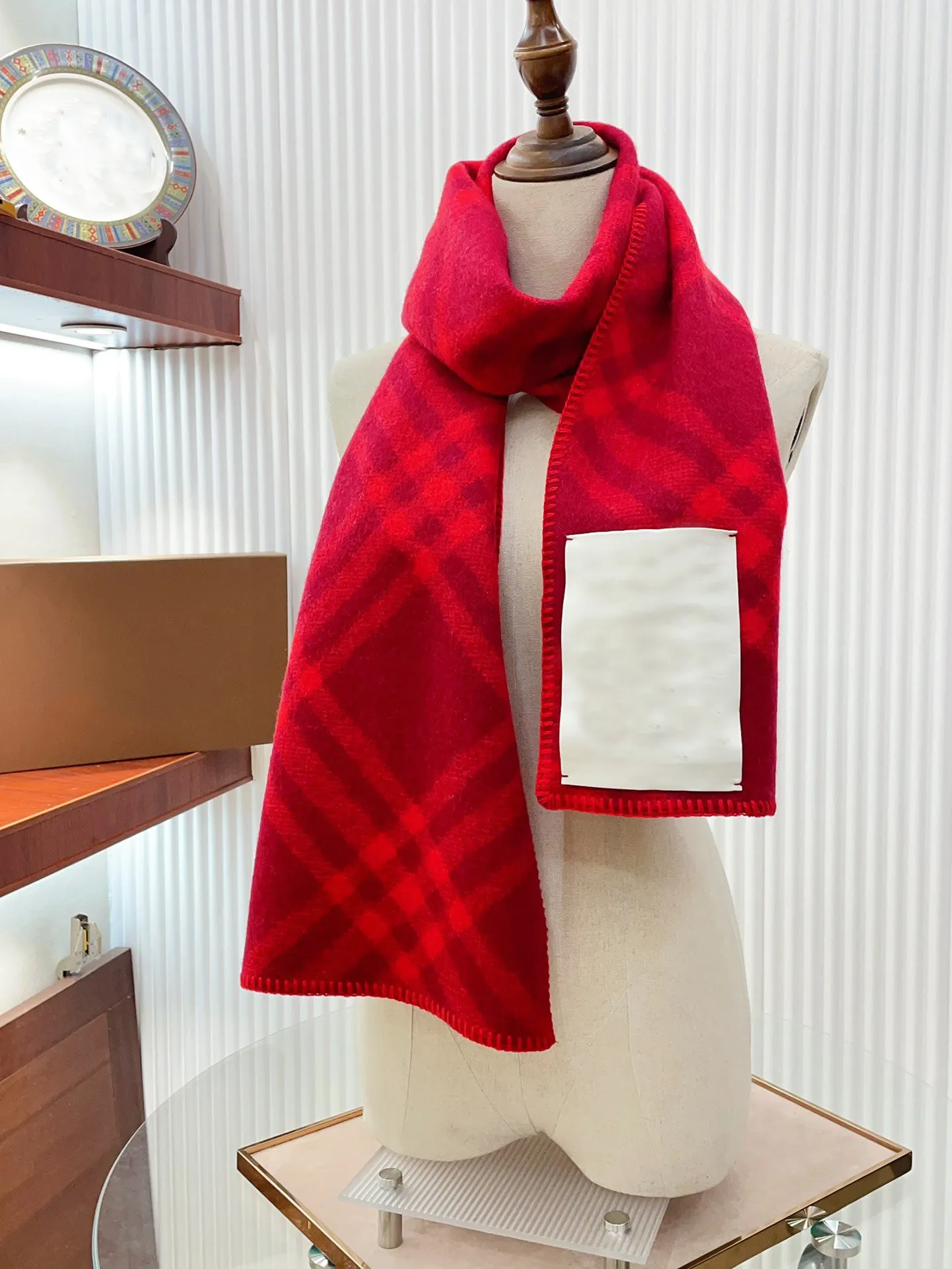 Save Big on Bulk Plaid Cashmere Scarf Cashmere Shawls For Women: Double  Sided Plaid Woolen Scarf For Ladies, Soft Comfortable Fashionable Long