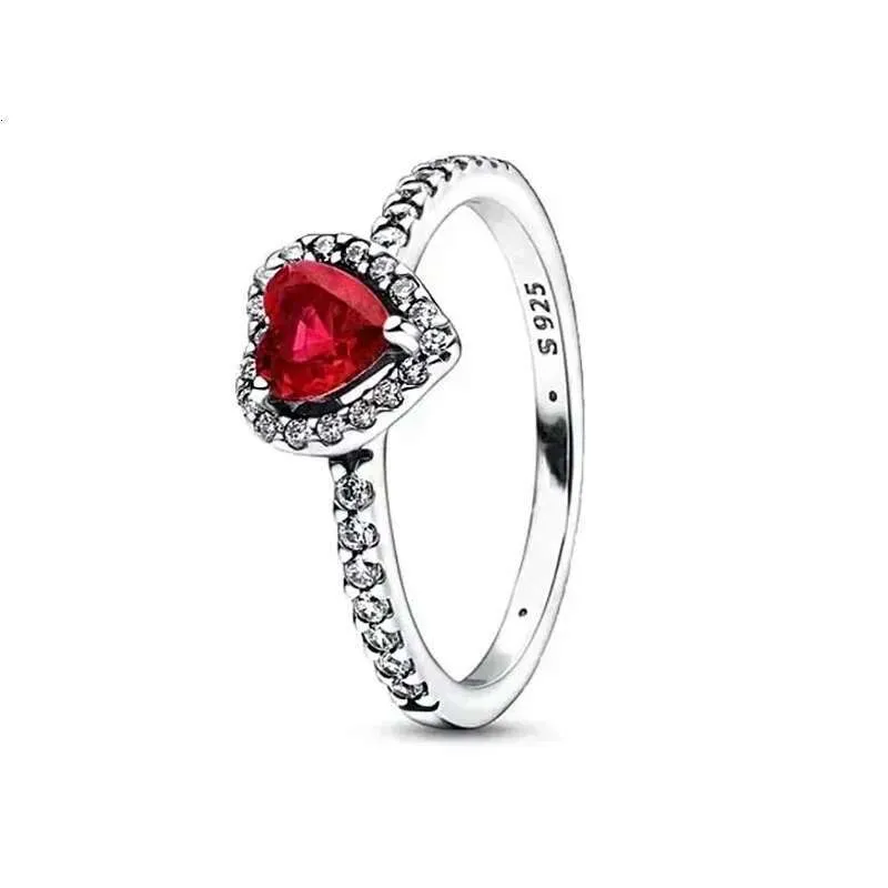 Hot Selling 925 Sterling Silver Classic Shiny Heart Shaped Ring Simple Urious Charm Women's Jewelry Commemorative Gifts_voghion.com