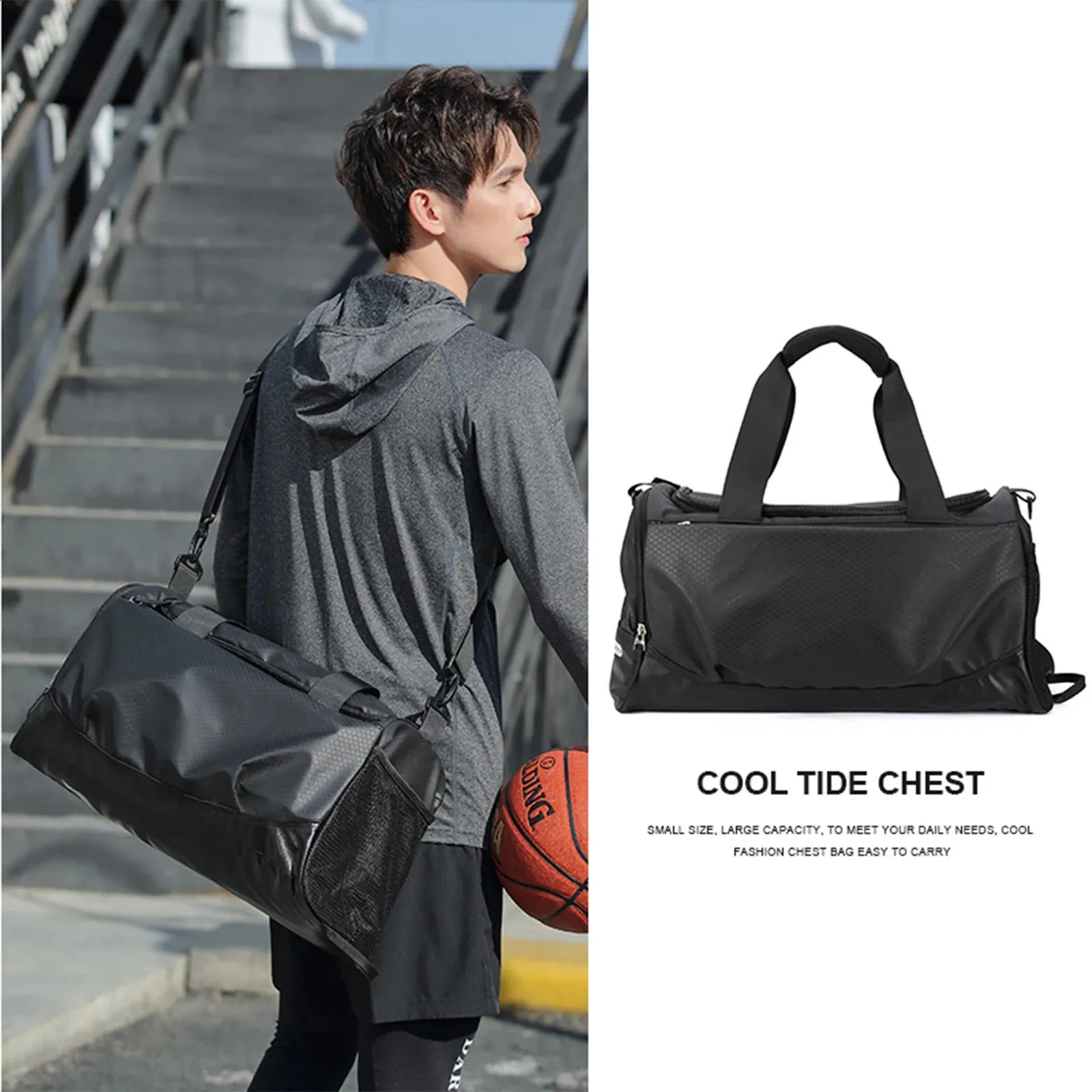 Likros Gym Men's Waterproof Waterproof Luggage Bag 30L Capacity For ...