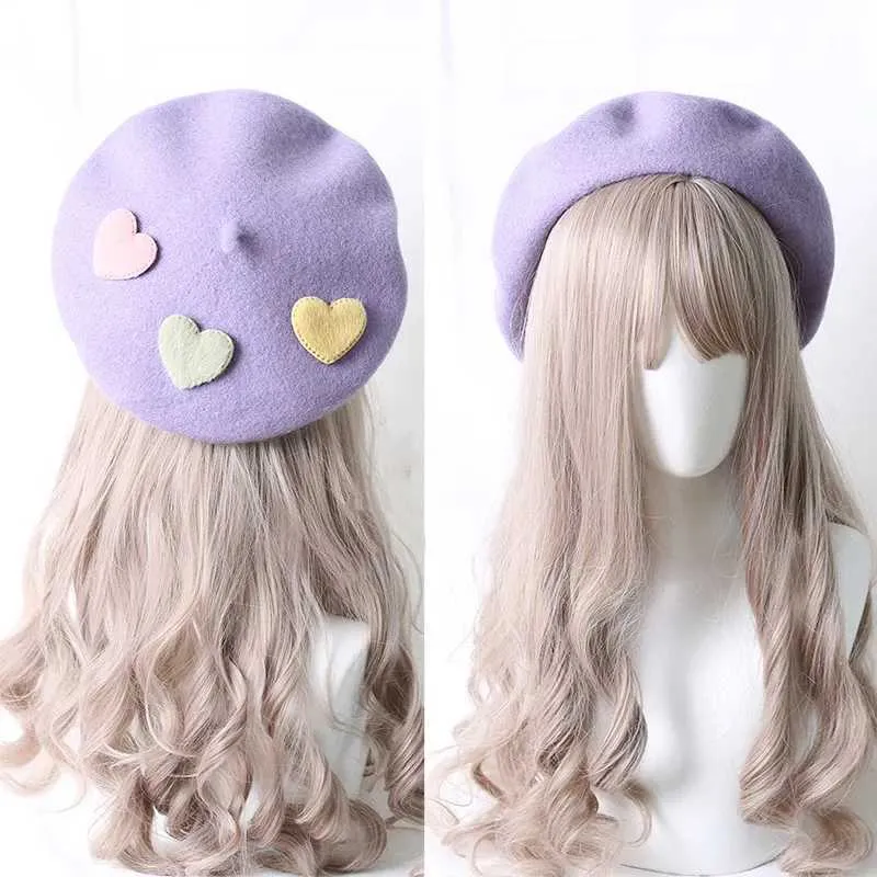 Cute Girls Kawaii Little Love Beret Sweet Lolita... From  display picture 3