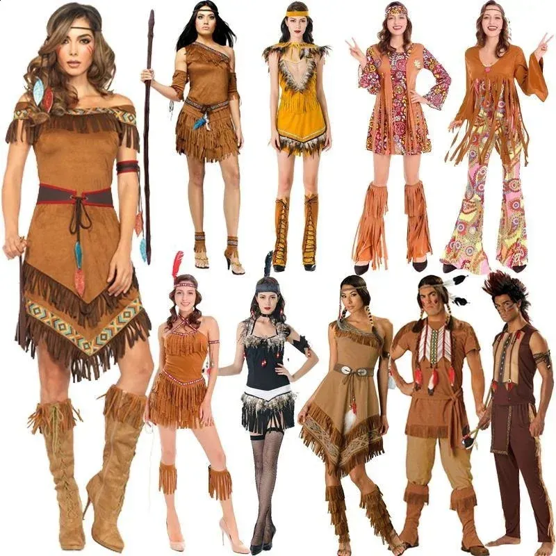 Save Big on Bulk Savages Costume African Tribal Costume For Adults Savage  Men's Women's Halloween Costumes Primitive Cosplay Performance Outfit 