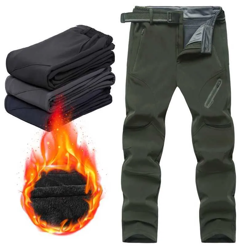 New Winter Mens Plus Size Snow Winter Hiking Pants Thick Wool Soft Shell Waterproof Ideal For Hiking Camping Skiing J240830 From Yoqloe 32.66 DHgate.Com