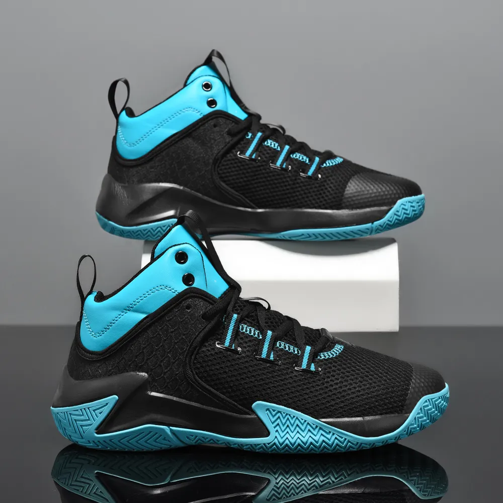 Big Mens Breathable Basketball Sneakers: Wearable, High