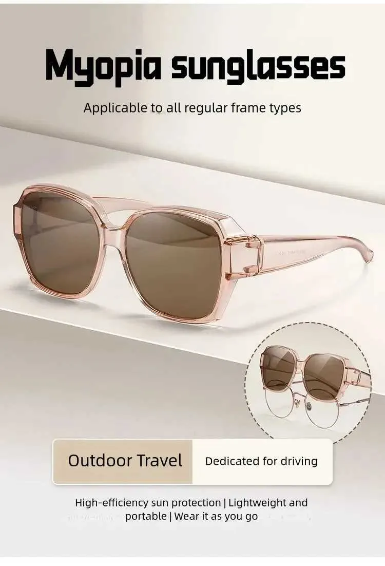 Vintage Oversized Square Sunglasses UV400 Protection Polarized Fit Over Glasses Womens Polarized Fit Over Sunglasses Lightweight Oversized  main image 3