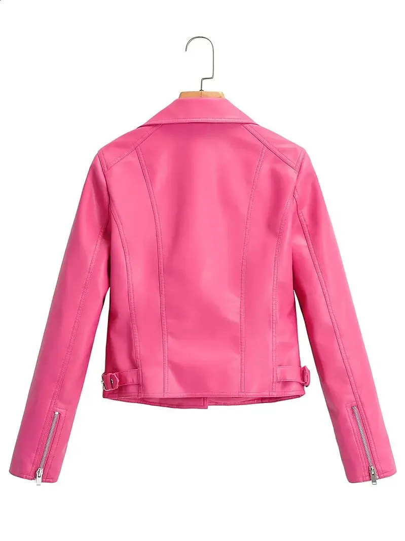 ジャケット・アウター muguet Heart pocket leather jacket PINK muguet Heart pocket leather jacket pinkオンライン ショッ