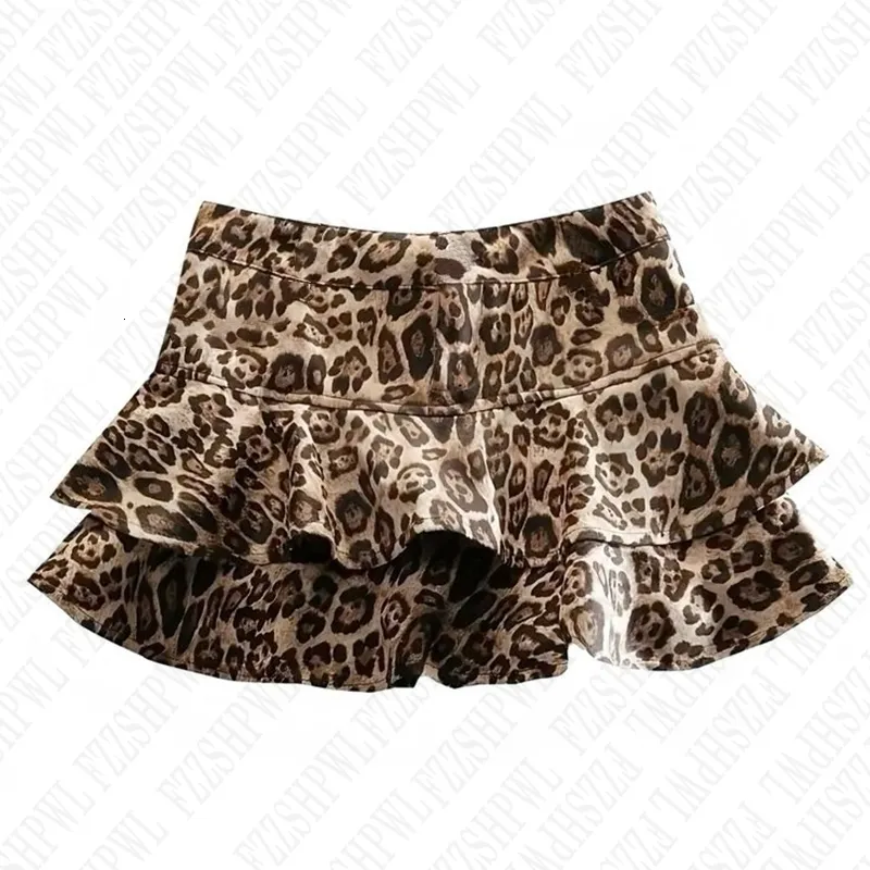Harajuku Retro Gyaru Leopard Print Mini mini skirt - Sexy Harajuku Retro Gyaru Leopard Print Mini mini skirt - Sexy