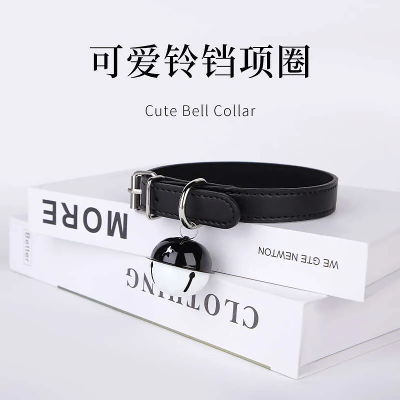 SM Sex Toys Maid Bell Collar Female Leather Alternative Neck Collar Black  from Dhgate Bondage - price 24.59