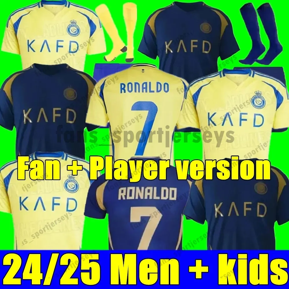 Al Nassr FC Soccer Uniform Kits Legit Ronaldo 2022 2025 Home