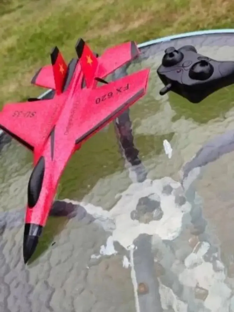 SU35 RC Aircraft 2.4G Remote Control Flight Model Glider, LED Lights ...