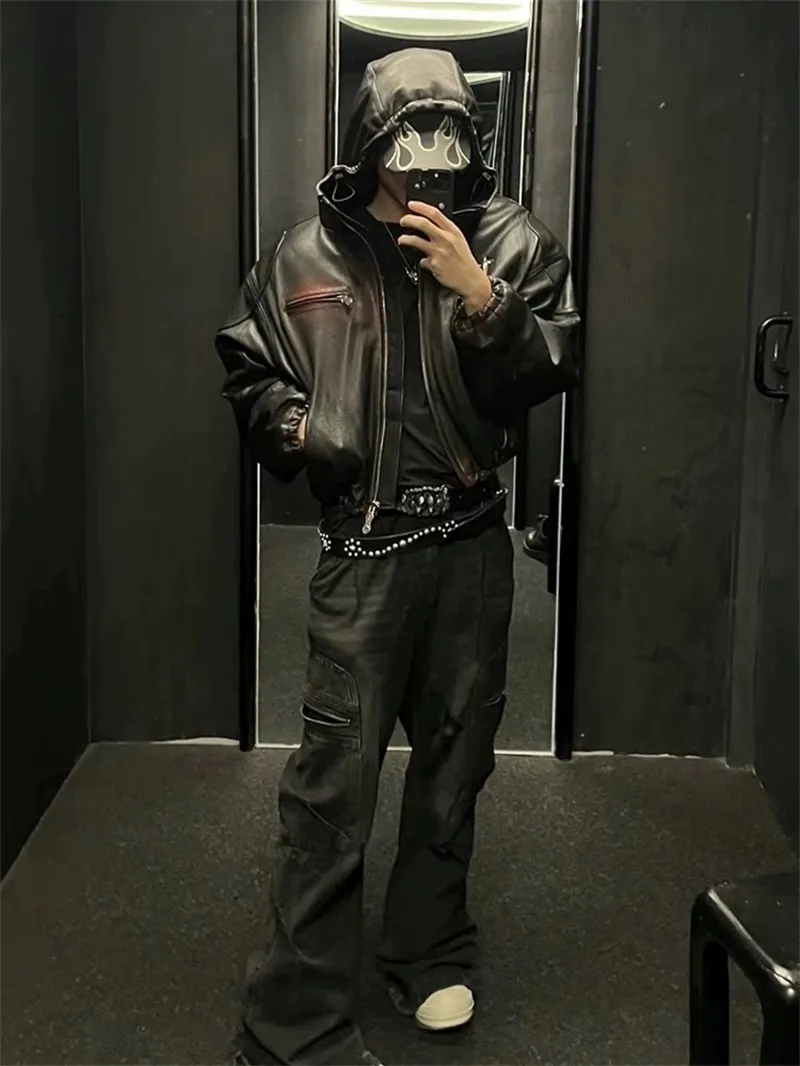 Thug Club Heavyweight Ins Cotton Leather leather jacket Thug Club Heavyweight Ins Cotton Leather leather jacket