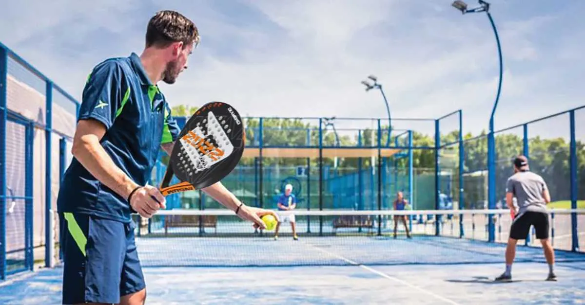 Padel Racket with All Carbon Fiber Surface, High Balance, and EVA Soft ...