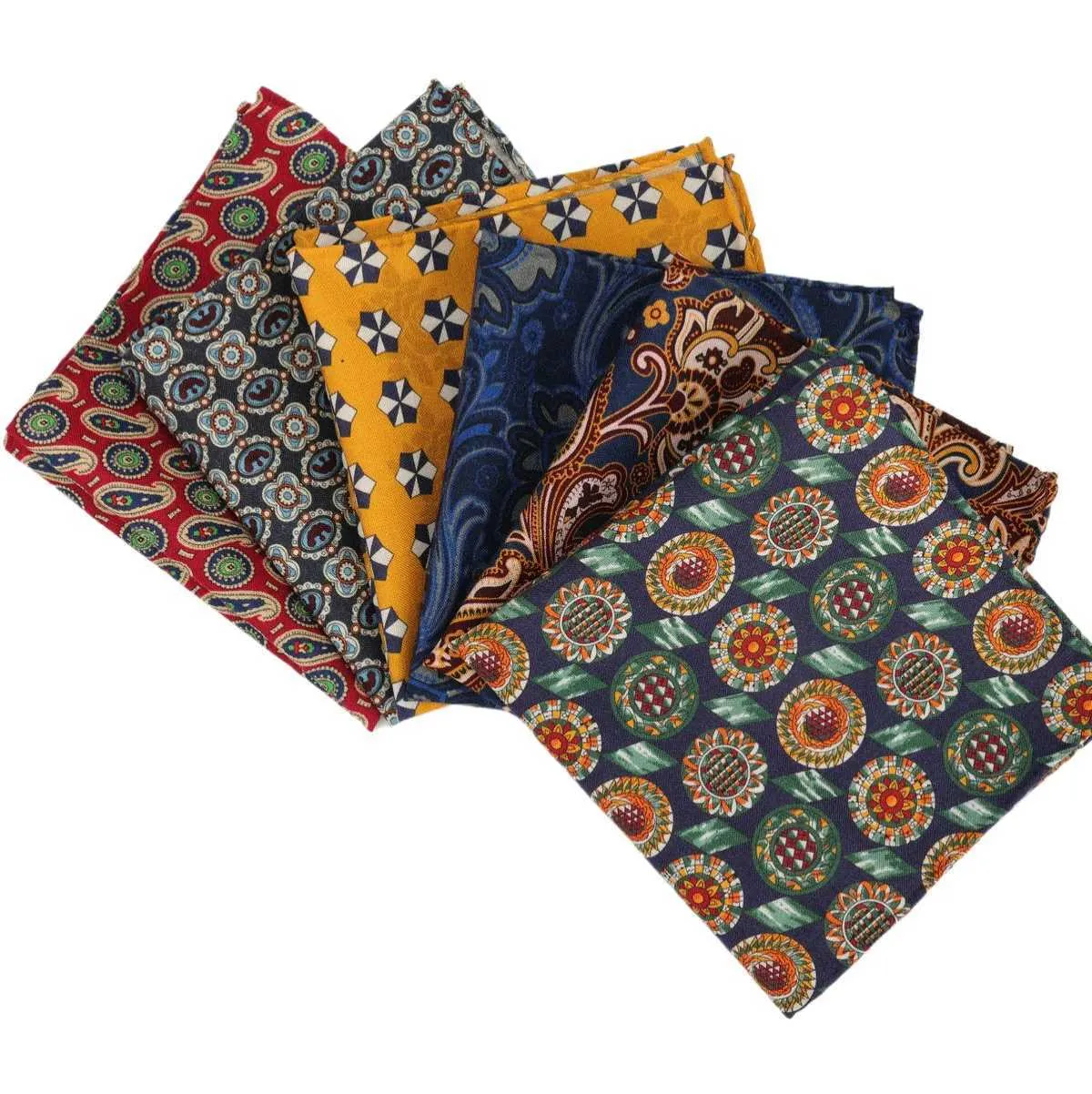 High Quality Men's Wool Pocket Square Printed Handkerchiefs for Wedding ...