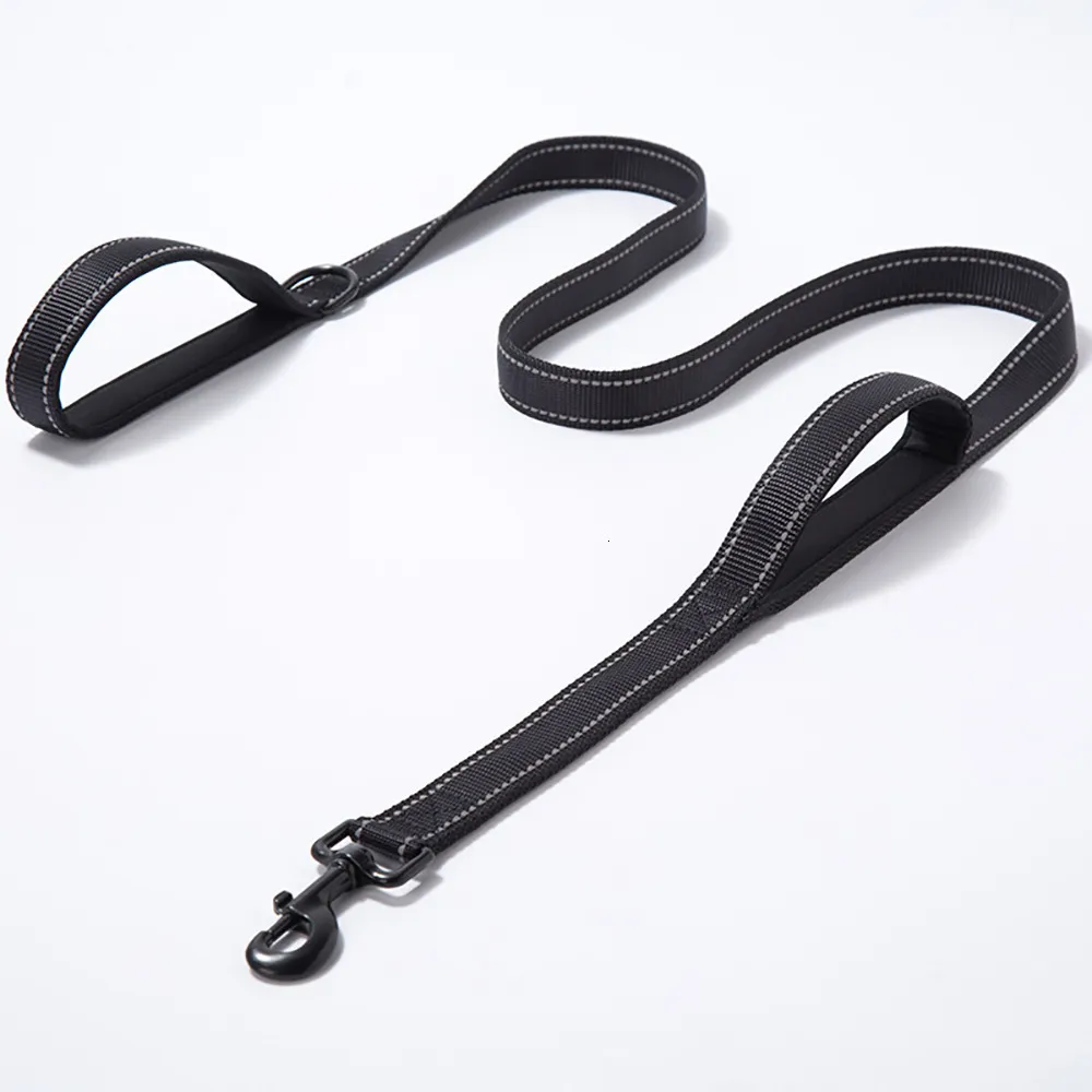 Resitance Dog Rope Reflective Woven Double Handle Traction Rope For Dogs And Cat Leash ...